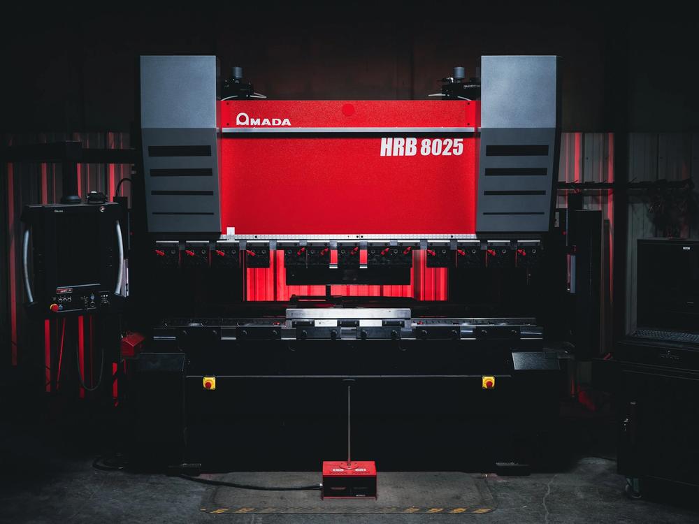 Amada HRB 8025 press brake on the shop floor